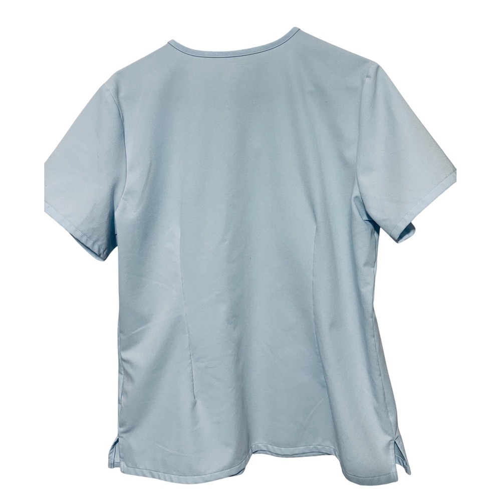 FIGS Casma Three Pocket Scrub Top Light Blue V-Neck Technical Collection Women L - Picture 3 of 4